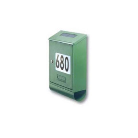 cassetta postale solare verde