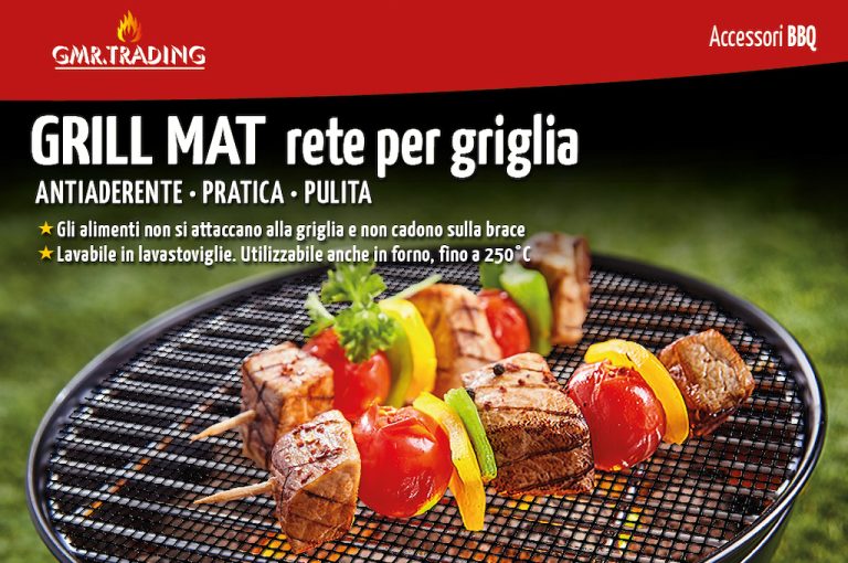 Grill Mat rete rettangolare o rotonda per griglia barbecue BBQ